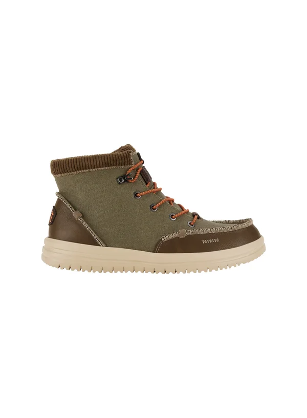BRADLEY CORDUROY COLLAR - High-top trainers - dusty olive   tan