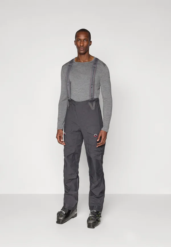 BRAGE SALOPETTE - Ski pants - raven