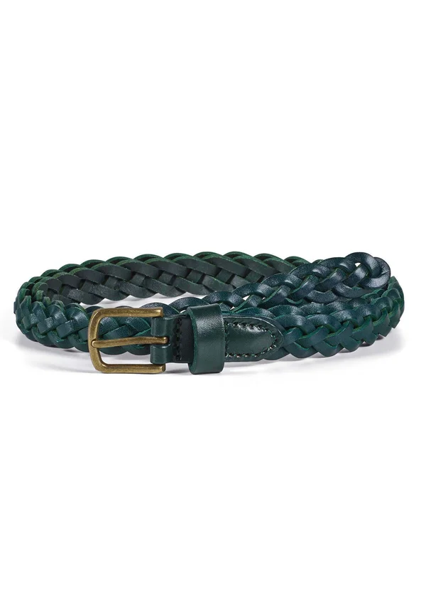 Braided belt - green