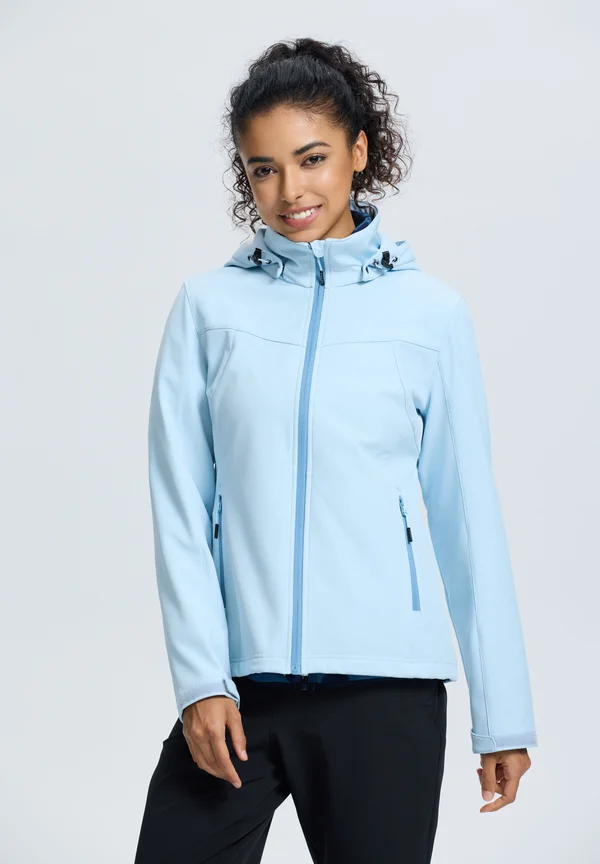 BRENHAM - Soft shell jacket - eisblau
