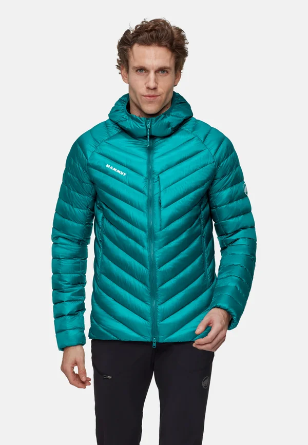 BROAD PEAK IN HOODED - Down jacket - deep teal black