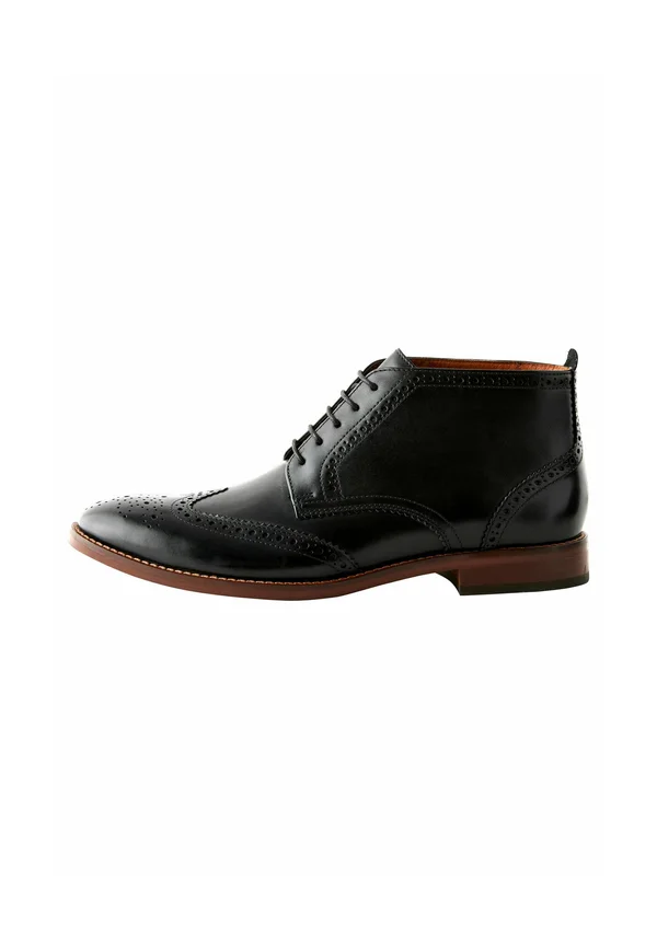 BROGUE REGULAR FIT - Smart lace-ups - black