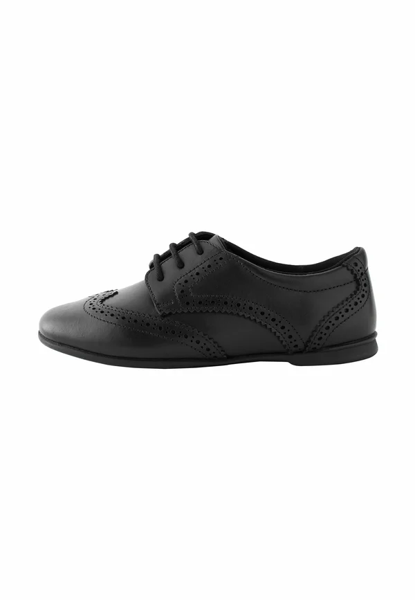 BROGUE SCHOOL - Lace-ups - matt black