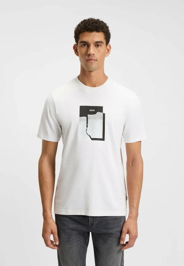 BROKENICE - Print T-shirt - white