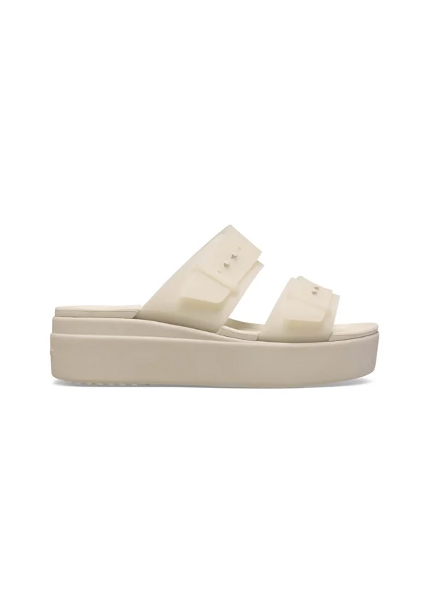 BROOKLYN BUCKLE FROSTED LOW WEDGE - Clogs - sandstone