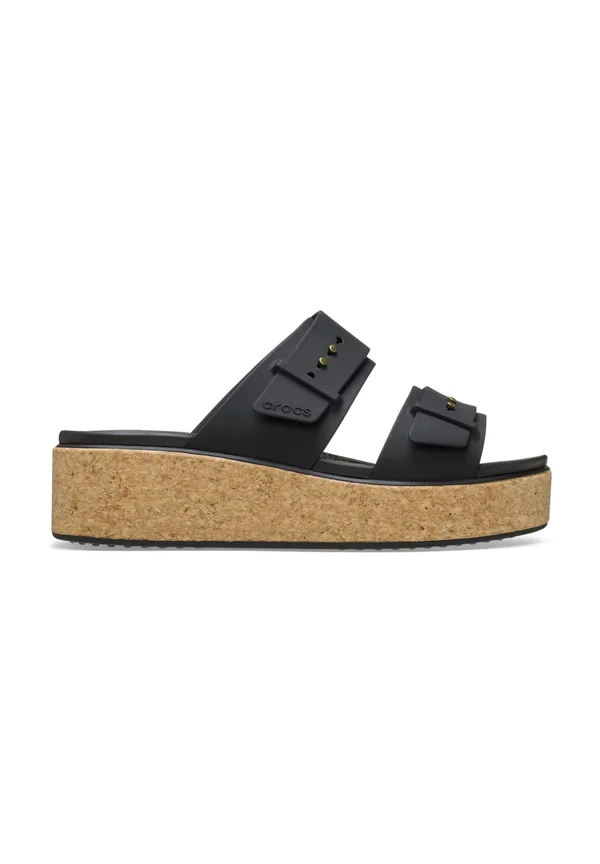BROOKLYN BUCKLE - Pool slides - black
