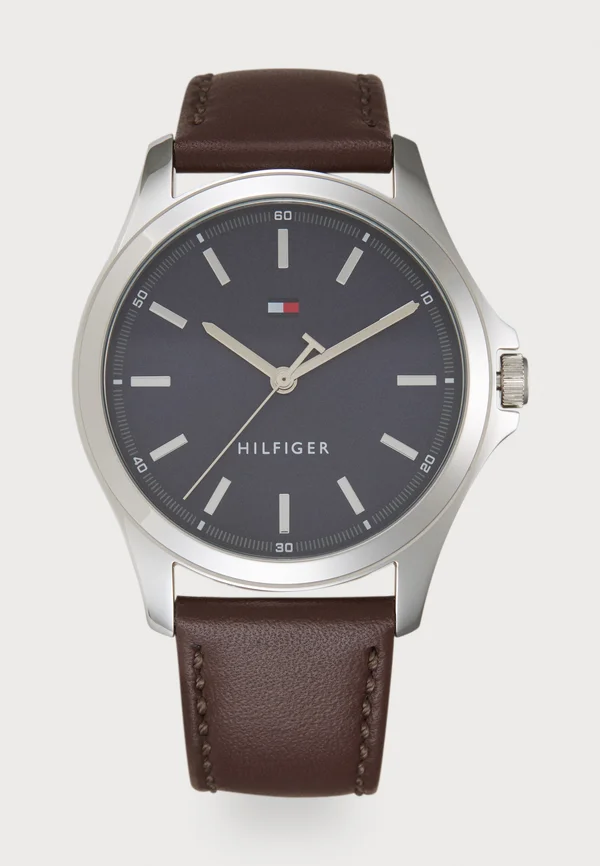 BRUCE - Watch - navy/brown/silver-coloured