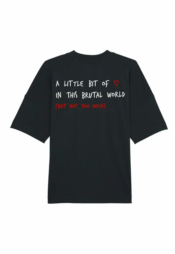 BRUTAL UNISEX DROPPED SHOULDER - Print T-shirt - black