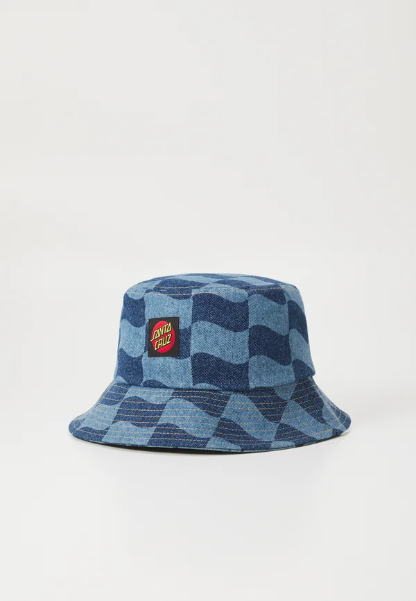 BUCKET HAT UNISEX - Hat - blue wave check