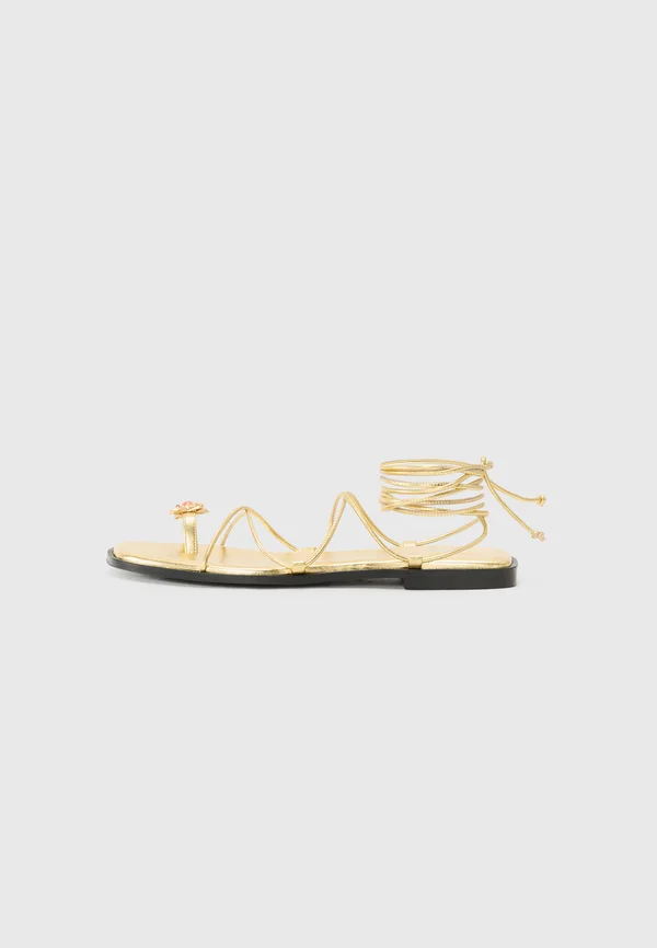 BULLA - T-bar sandals - gold-coloured