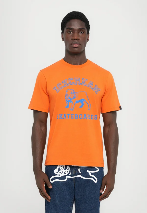 BULLDOG - Print T-shirt - orange