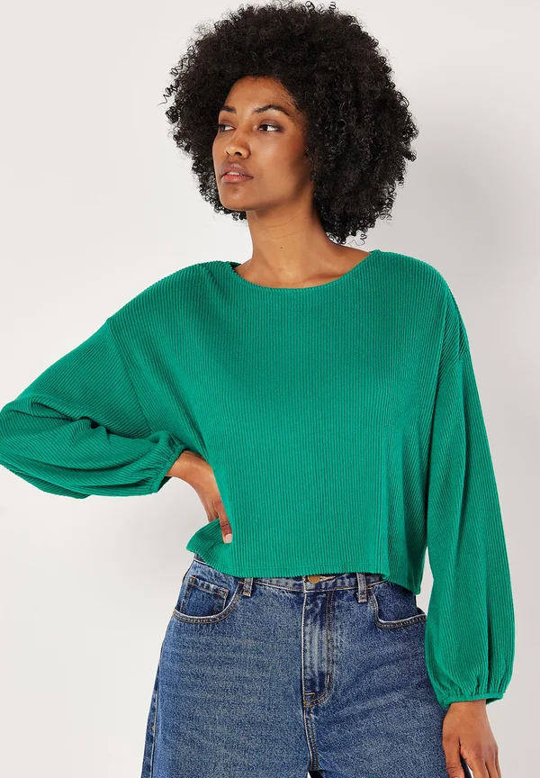 BUTTON BACK SOFT TOUCH  - Cardigan - green