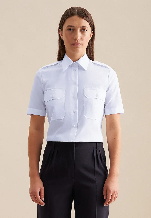 Button-down blouse - blue