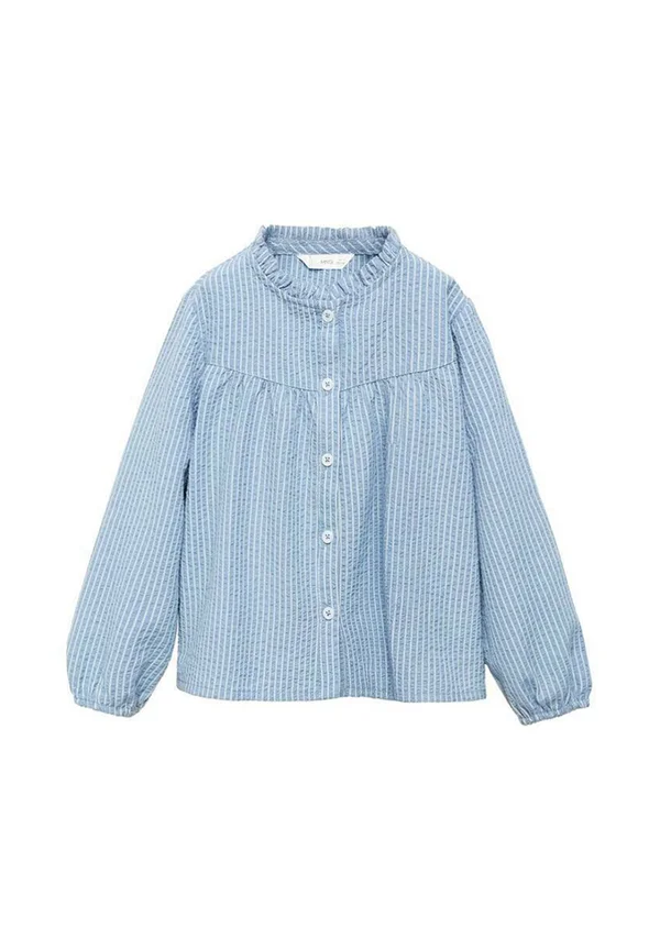 Button-down blouse - light blue