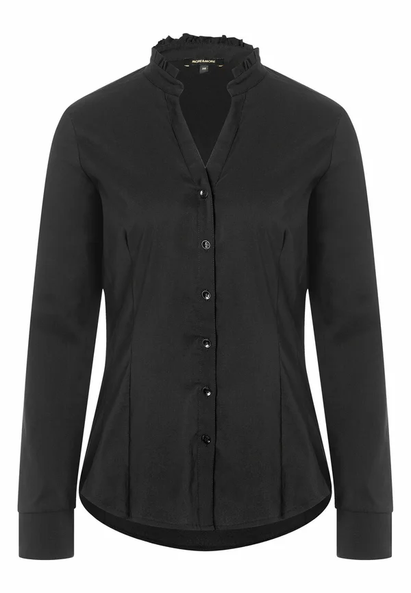 Button-down blouse - schwarz