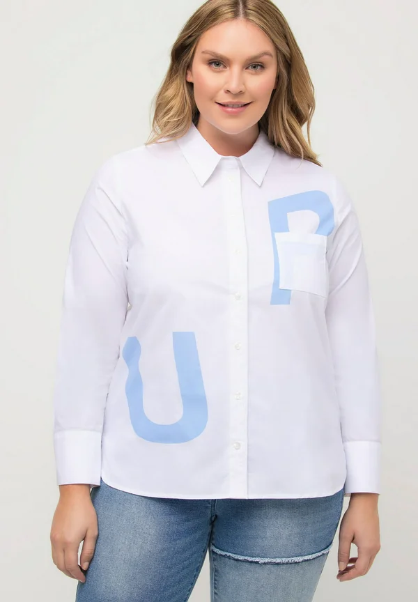 Button-down blouse - white