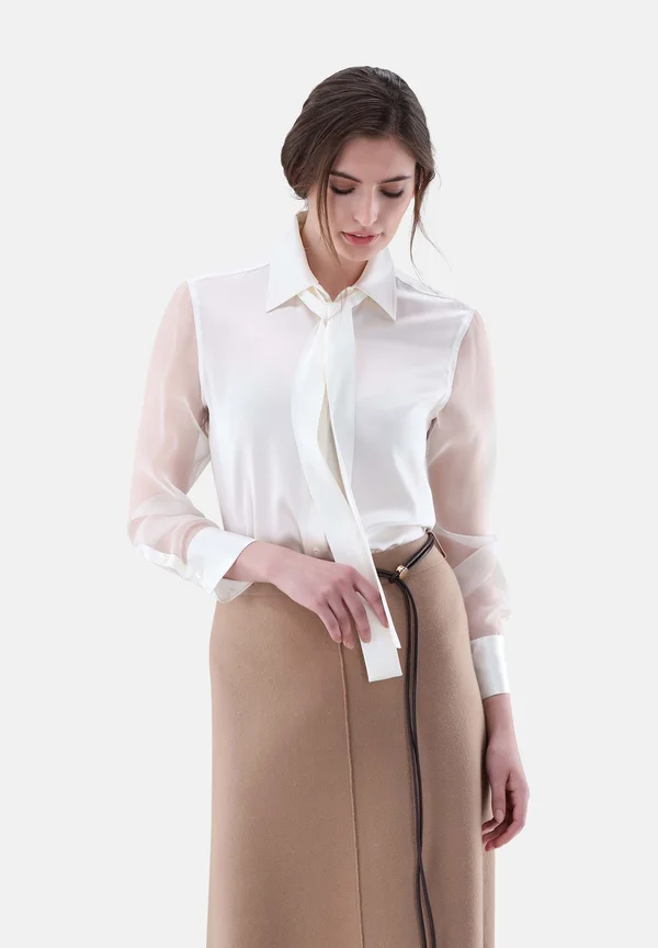 Button-down blouse - white