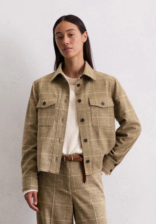 BUTTON PLACKET PATCH POCKETS - Summer jacket - multi