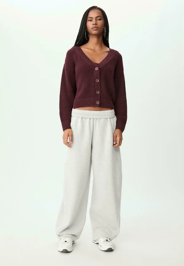 BUTTON-UP  - Cardigan - dark red