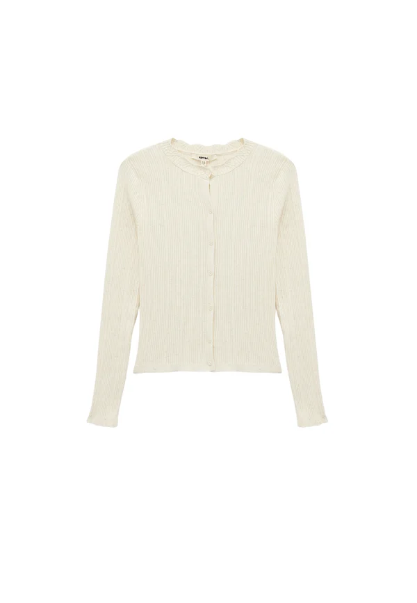 BUTTONED  - Cardigan - beige