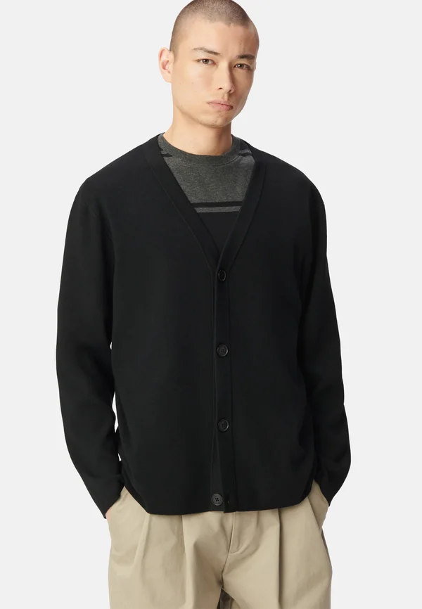 BUTTONED - Cardigan - black