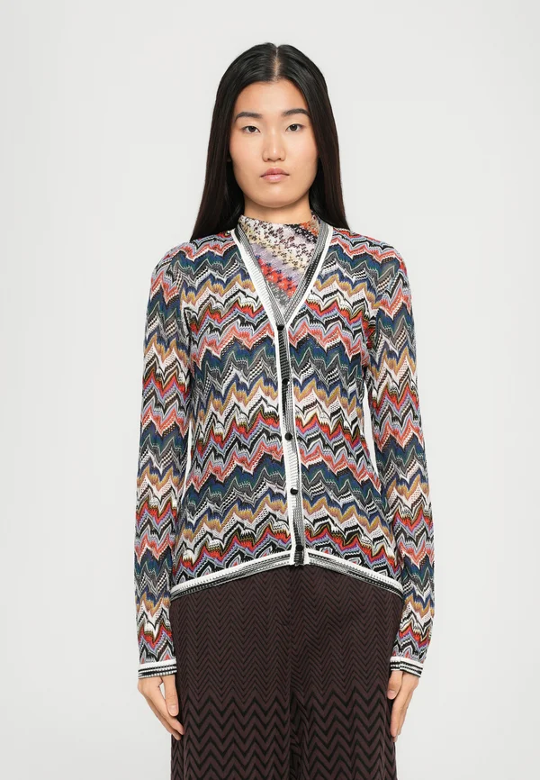 BUTTONED CARDIGAN - Cardigan - multicolor tones