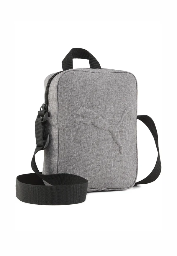 BUZZ HEATHER - Cross body bag - medium gray heather