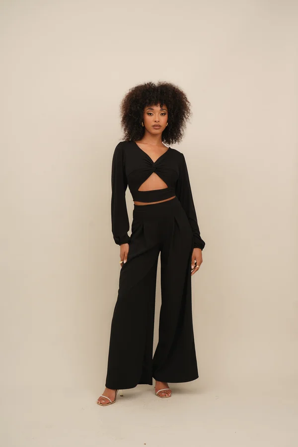 BUZZ TROUSER - Trousers - black