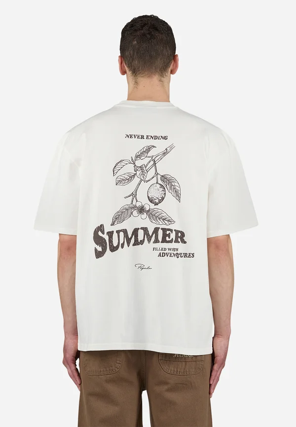 CABERRY TEE - Print T-shirt - off-white