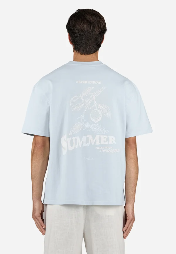CABERRY TEE - Print T-shirt - washed dream blue
