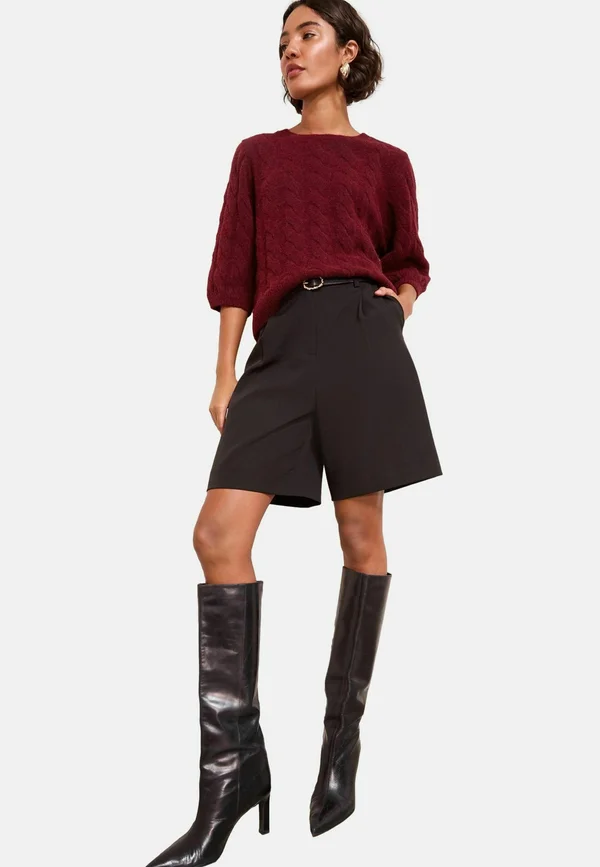 CABLE KNITTED  - Jumper - berry red