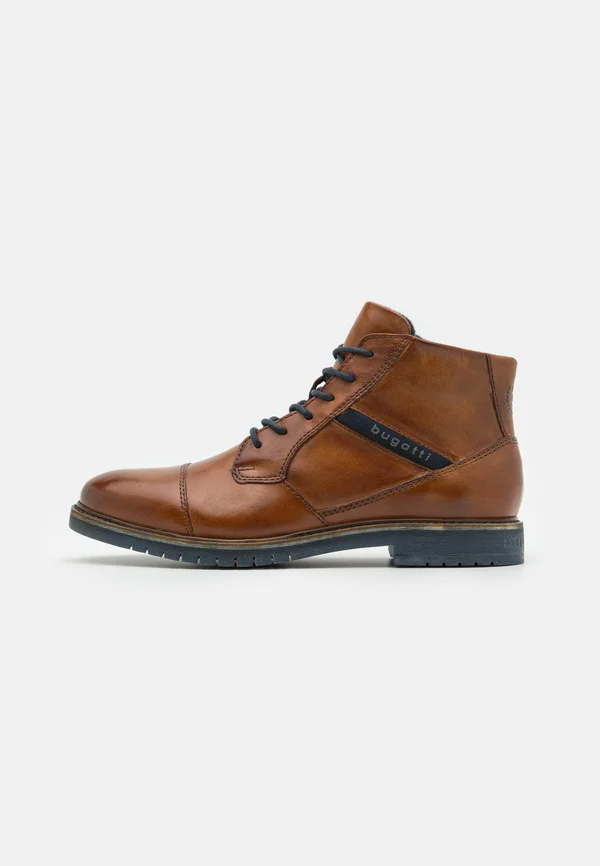 CAJ - Lace-up ankle boots - cognac