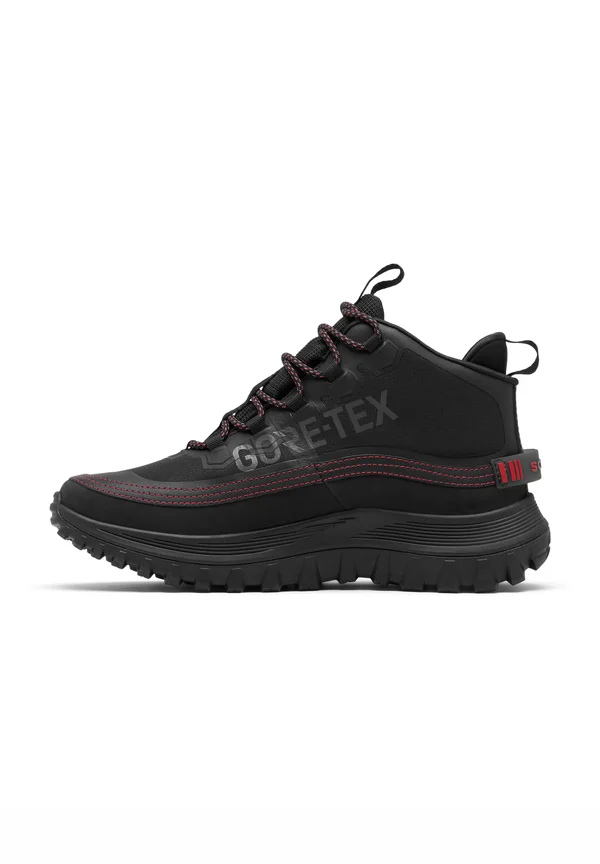 CALLSIGN HORIZON� MID GTX - Lace-up ankle boots - black/bright red