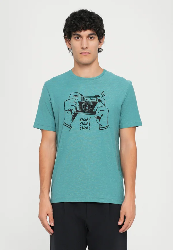 CAMERA PRINT - Print T-shirt - emerald green