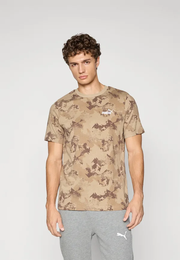 CAMO - Print T-shirt - ice coffee