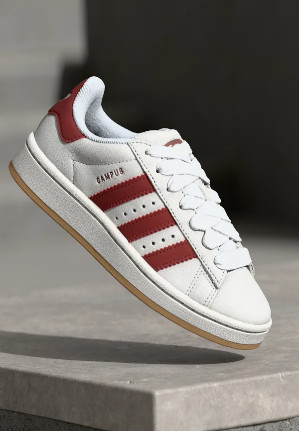 CAMPUS 00S - Skate shoes - crystal white/core white/preloved ruby