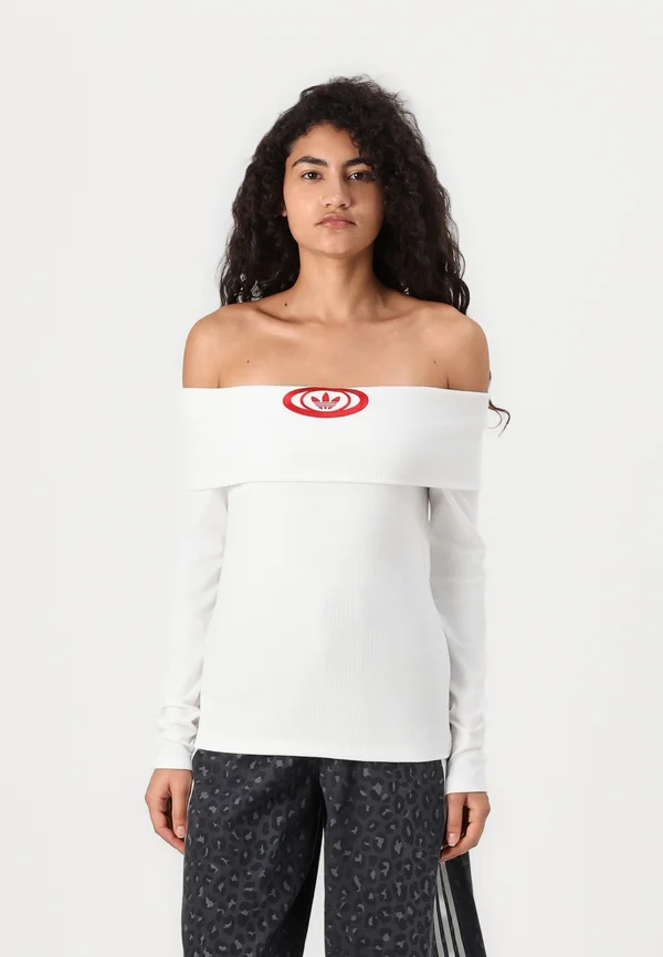 CAMPUS TOP - Long sleeved top - white