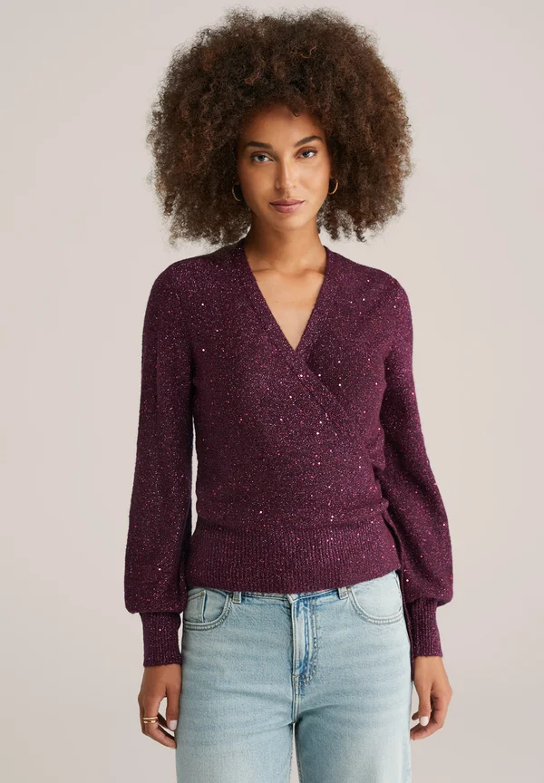 Cardigan - aubergine