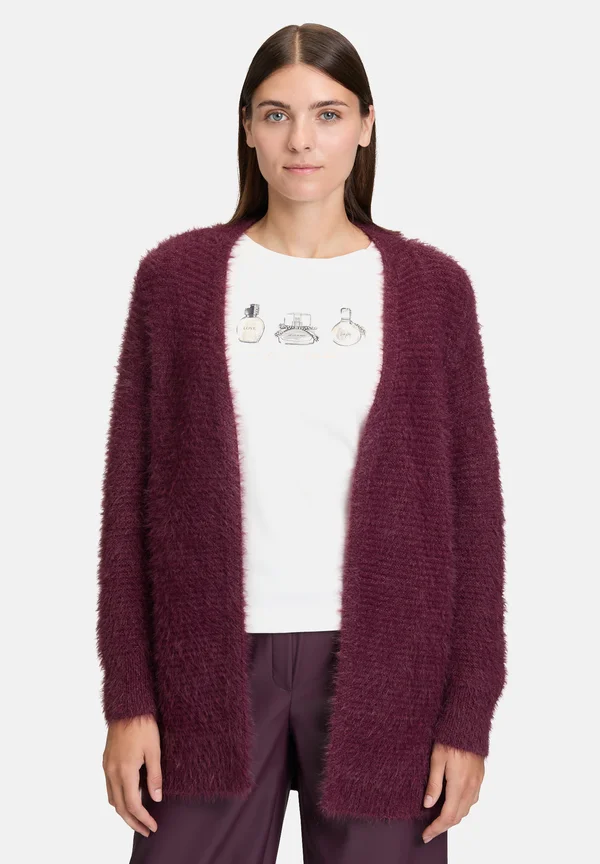 Cardigan - dark aubergine