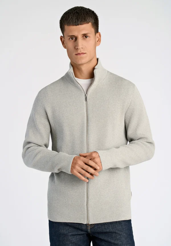 Cardigan - lt grey mel