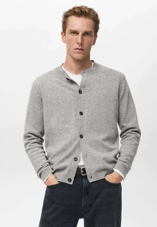 Cardigan - mottled grey