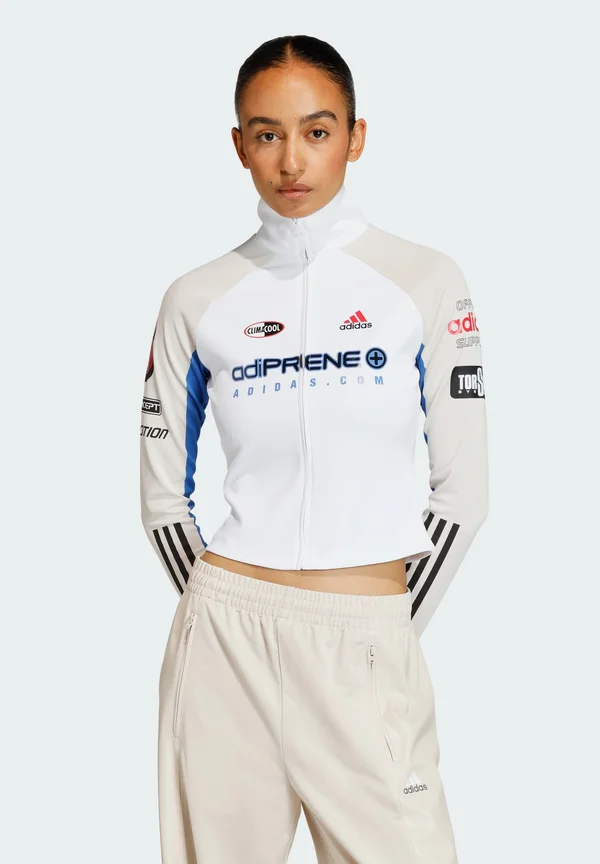 Cardigan - white/clear brown