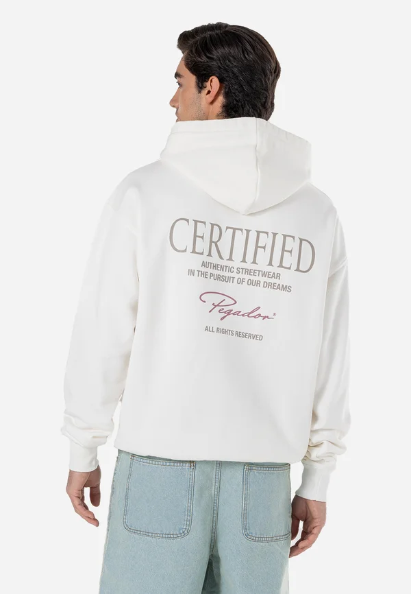 CARILLO HOODIE - Hoodie - washed warm white