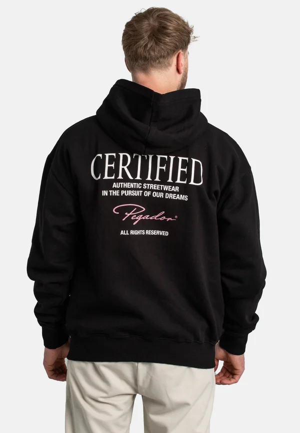 CARILLO - Zip-up sweatshirt - washed black
