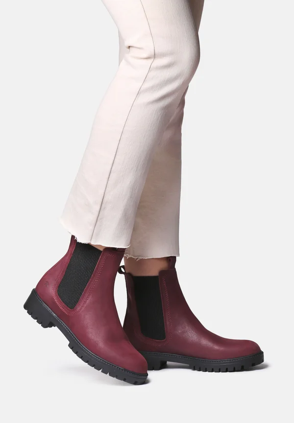 CARLA - Platform ankle boots - bordeaux