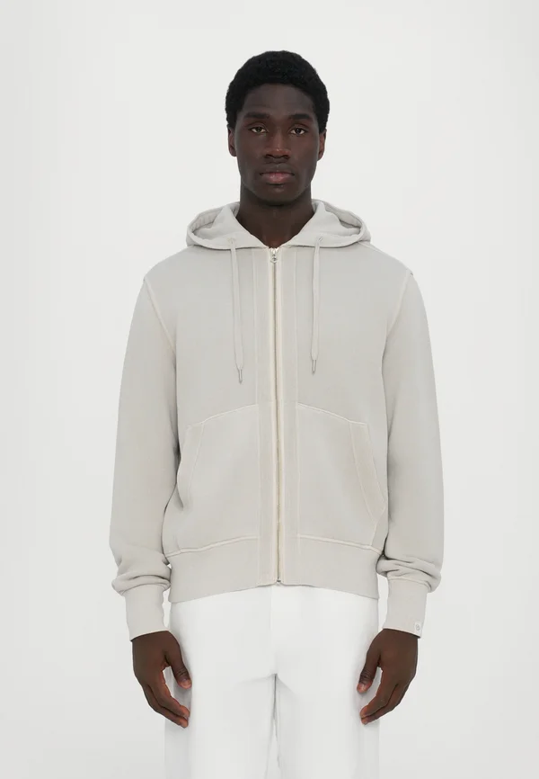 CARLIN TAPED  - Zip-up sweatshirt - stone