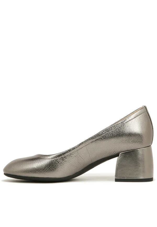 CARMEL - Classic heels - pewter metallic leather