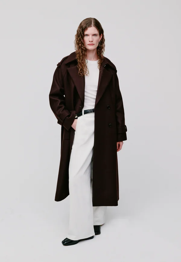 CAROLINE ANN - Trenchcoat - syrah