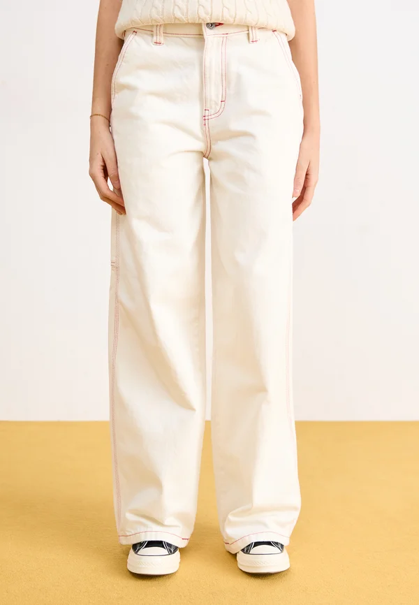 CARPENTER PANT - Relaxed fit jeans - egret