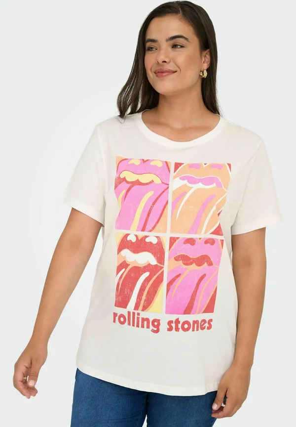 CARROLL - Print T-shirt - cloud dancer